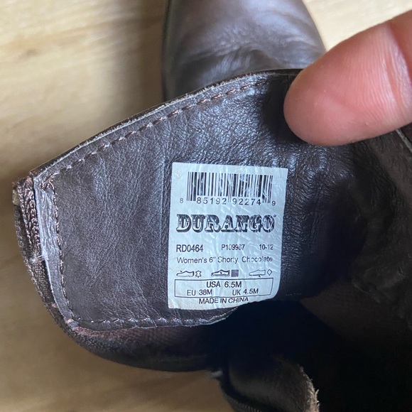 Durango brown leather boots, 6.5 - Picture 2 of 7